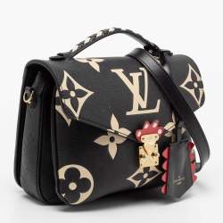 مملوكة مسبقًا Louis Vuitton Black/Beige Monogram Empreinte Crafty Pochette Metis Bag