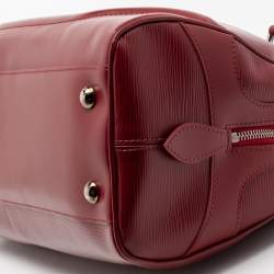 Pre Owned Louis Vuitton Rubis Epi Leather Bowling Montaigne GM Bag