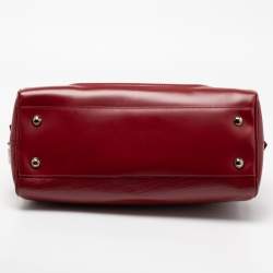 Pre Owned Louis Vuitton Rubis Epi Leather Bowling Montaigne GM Bag