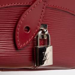 Pre Owned Louis Vuitton Rubis Epi Leather Bowling Montaigne GM Bag