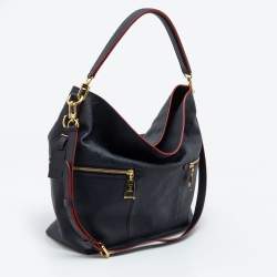 Pre Owned Louis Vuitton Marine/Rouge Monogram Empreinte Leather Melie Bag