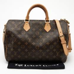 Pre Owned Louis Vuitton Monogram Canvas Speedy Bandouliere 35 Bag