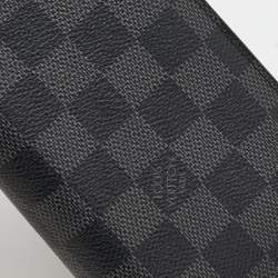 مملوكة مسبقًا Louis Vuitton Damier Graphite Canvas Brazza Wallet
