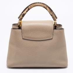 Pre Owned حقيبة لوي فيتون كابوسينس بي بي جلد ثعبان وغاليت توريلون