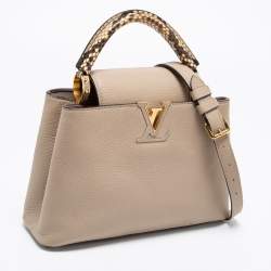 Pre Owned حقيبة لوي فيتون كابوسينس بي بي جلد ثعبان وغاليت توريلون