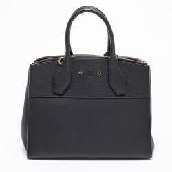 مملوكة مسبقًا Louis Vuitton Black Leather City Steamer MM Bag