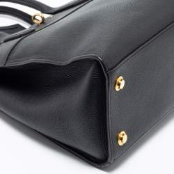مملوكة مسبقًا Louis Vuitton Black Leather City Steamer MM Bag