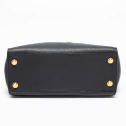 مملوكة مسبقًا Louis Vuitton Black Leather City Steamer MM Bag