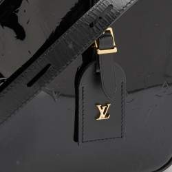 Pre Owned Louis Vuitton Black Vernis and Leather Boite Chapeau Souple MM Bag
