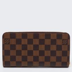 Pre Owned Louis Vuitton Damier Ebene Canvas Zippy Wallet