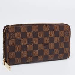 Pre Owned Louis Vuitton Damier Ebene Canvas Zippy Wallet