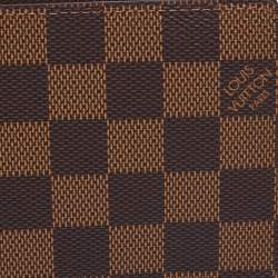 Pre Owned Louis Vuitton Damier Ebene Canvas Zippy Wallet