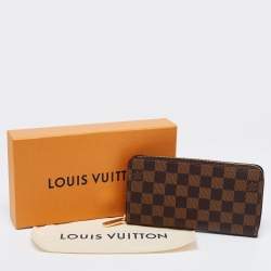 Pre Owned Louis Vuitton Damier Ebene Canvas Zippy Wallet