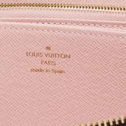 Pre Owned Louis Vuitton Damier Ebene Canvas Zippy Wallet