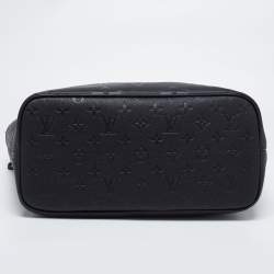 Louis Vuitton Black Monogram Giant Empreinte Leather Neverfull MM Bag