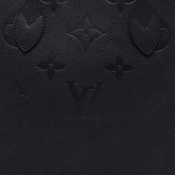 Louis Vuitton Black Monogram Giant Empreinte Leather Neverfull MM Bag