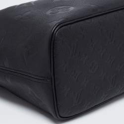 Louis Vuitton Black Monogram Giant Empreinte Leather Neverfull MM Bag