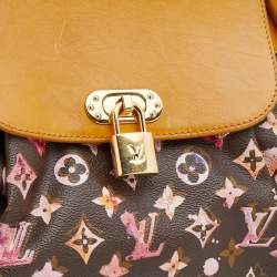 Pre Owned Louis Vuitton Limited Edition Richard Prince Monogram Watercolor Canvas Aquarelle Jamais Bag