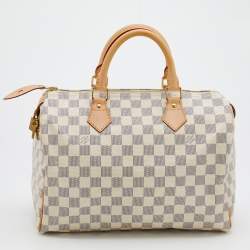 Pre Owned Louis Vuitton Damier Azur Canvas Speedy 30 Bag
