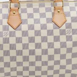 Pre Owned Louis Vuitton Damier Azur Canvas Speedy 30 Bag