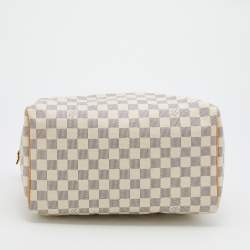 Pre Owned Louis Vuitton Damier Azur Canvas Speedy 30 Bag
