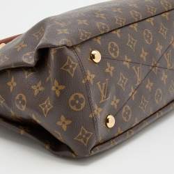 Pre Owned Louis Vuitton Black/Brown Monogram Canvas Pallas MM Bag
