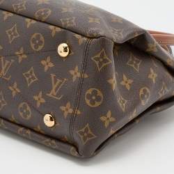 Pre Owned Louis Vuitton Black/Brown Monogram Canvas Pallas MM Bag