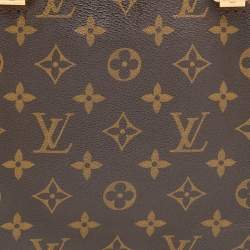 Pre Owned Louis Vuitton Black/Brown Monogram Canvas Pallas MM Bag