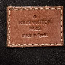 Pre Owned Louis Vuitton Black/Brown Monogram Canvas Pallas MM Bag