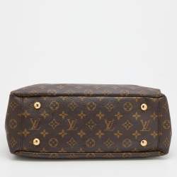 Pre Owned Louis Vuitton Black/Brown Monogram Canvas Pallas MM Bag