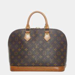 Louis Vuitton Black Monogram Satin Mini Alma Bag - Yoogi's Closet