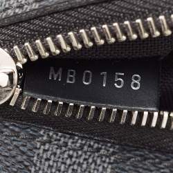 Pre Owned Louis Vuitton Damier Graphite Canvas Ambler Fanny Pack