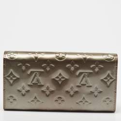 Louis Vuitton Gris Art Deco Monogram Vernis Sarah Wallet