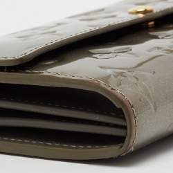 Louis Vuitton Gris Art Deco Monogram Vernis Sarah Wallet