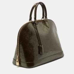 Pre Owned حقيبة لوي فيتون ألما فيرنيه مونوغرامي برونزي أخضر GM