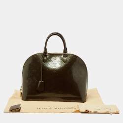 Pre Owned حقيبة لوي فيتون ألما فيرن يه مونوغرامي برونزي أخضر GM