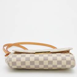 Pre Owned Louis Vuitton Damier Azur Canvas Favorite MM Bag