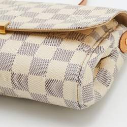 Pre Owned Louis Vuitton Damier Azur Canvas Favorite MM Bag