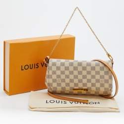 Pre Owned Louis Vuitton Damier Azur Canvas Favorite MM Bag