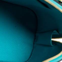 Pre Owned Louis Vuitton Bleu Lagon Monogram Vernis Alma BB Bag