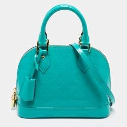 Louis Vuitton // Bleu Lagon Vernis BB Alma Handbag – VSP Consignment