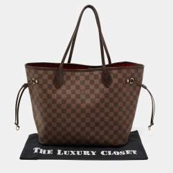 Louis Vuitton Damier Ebene Canvas Neverfull MM Tote Bag