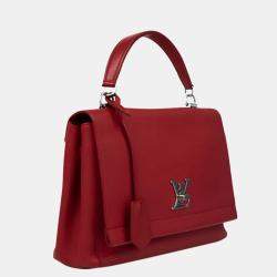 Pre Owned Louis Vuitton Red Epi Leather Lockme II Satchel