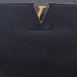 مملوكة مسبقًا Louis Vuitton Black Taurillon Leather Capucines GM Bag