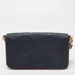 مملوكة مسبقًا Louis Vuitton Marine Rouge Monogram Empreinte Leather Felicie Pochette Bag