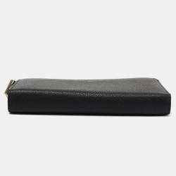 Louis Vuitton Noir Veau Cachemire Leather Comete Wallet