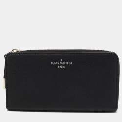 Louis Vuitton Noir Veau Cachemire Leather Comete Wallet