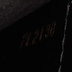 Pre Owned حقيبة كلتش لوي فيتون لويس جلد أسود مزخرفة كريستال