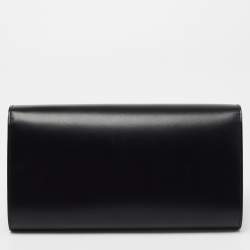 Pre Owned حقيبة كلتش لوي فيتون لويس جلد أسود مزخرفة كريستال