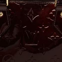 Pre Owned Louis Vuitton Amarante Monogram Vernis Leather Alma PM Bag